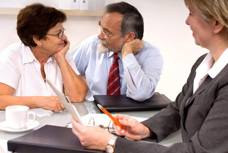 A Couple Meeting With an Agent